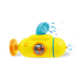Tiger Tribe Tub Sub Bath Toy in yellow and blue with water-spraying submarine design