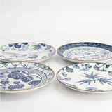 Tokyo Design Flora Japonica Plate Gift Set 16cm (4 Piece) – Detailed botanical motifs with fine blue borders