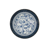 Tokyo Design Flora Japonica Ramen Bowl Gingko 21cm – top view with blue gingko leaf pattern