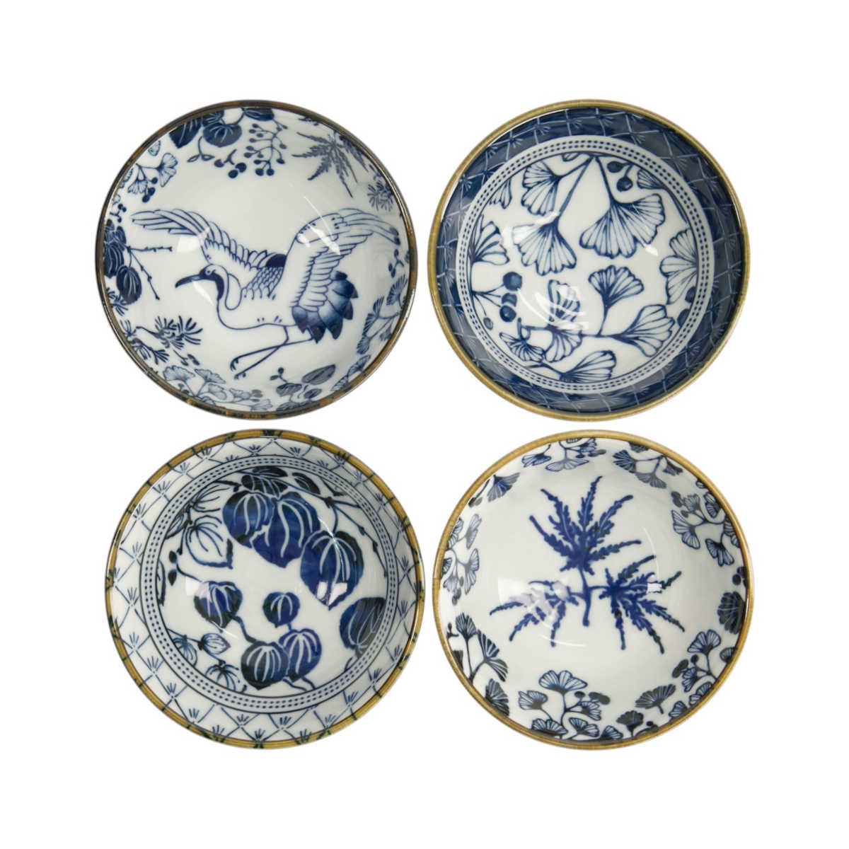 Tokyo Design Flora Japonica Rice Bowl Set 12cm (4 Piece)