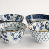 Tokyo Design Flora Japonica Rice Bowl Set 12cm (4 Piece)