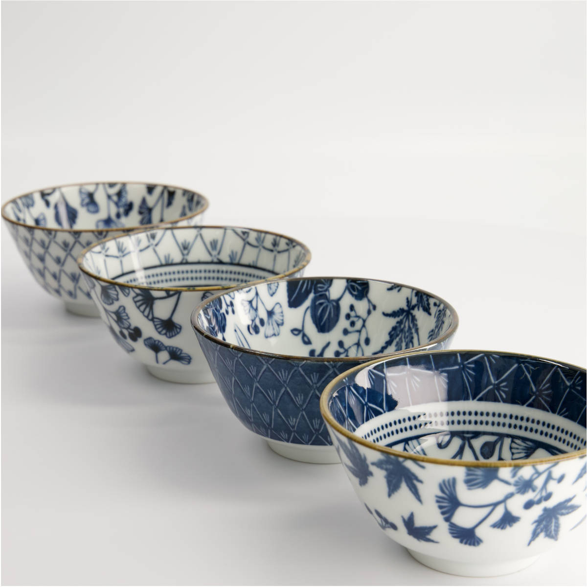Tokyo Design Flora Japonica Rice Bowl Set 12cm (4 Piece)