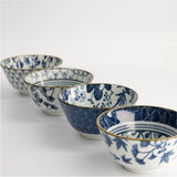 Tokyo Design Flora Japonica Rice Bowl Set 12cm (4 Piece)