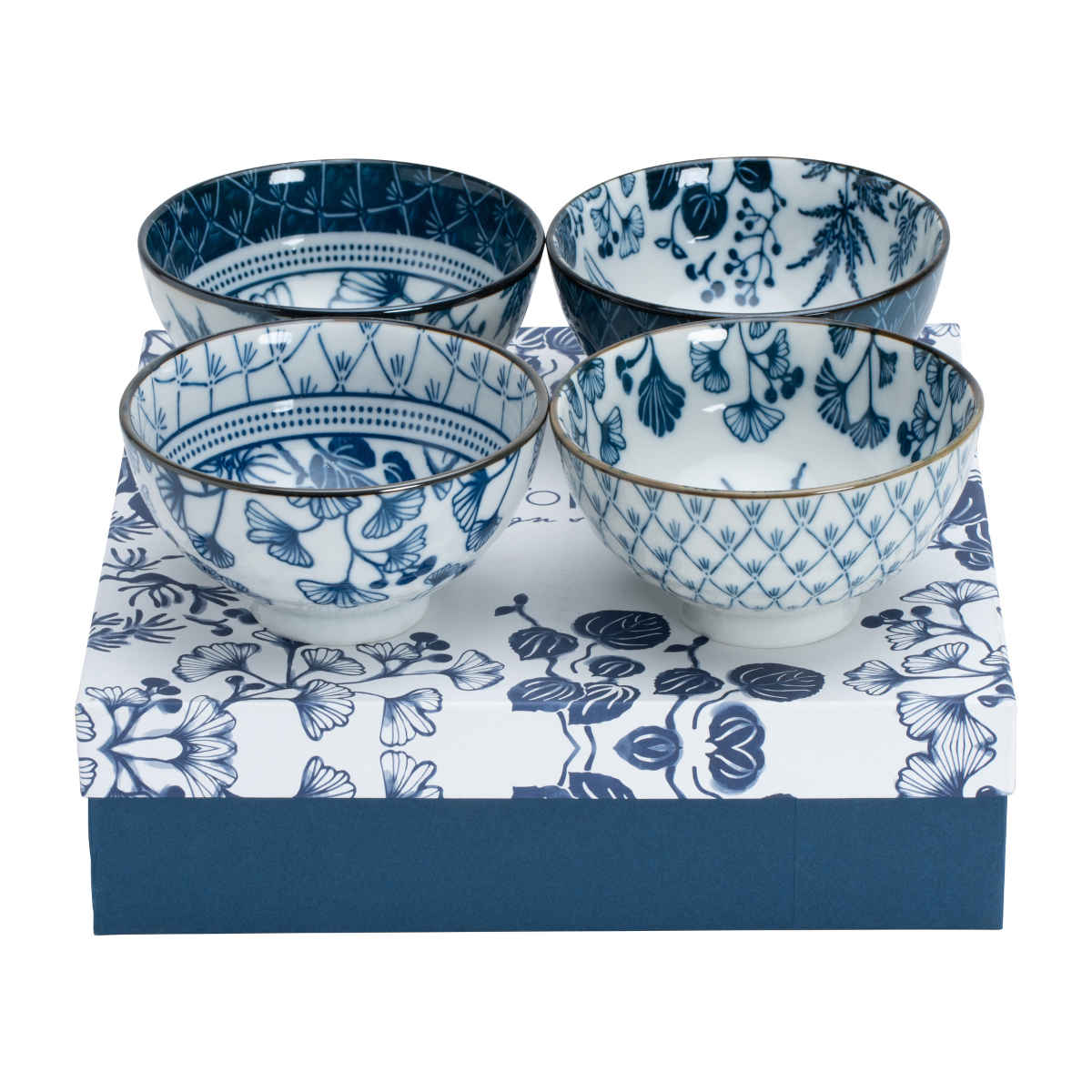 Tokyo Design Flora Japonica Rice Bowl Set 12cm (4 Piece)