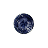 Tokyo Design Japonism Tayo Bowl Blue Carp 12cm – top view showing koi fish and wave motif
