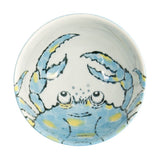 Tokyo Design Seafood Crab Bowl 15.5cm in light blue with crab illustration