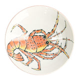 Tokyo Design Seafood deep plate 21.5cm with red lobster illustration and seafood-themed rim