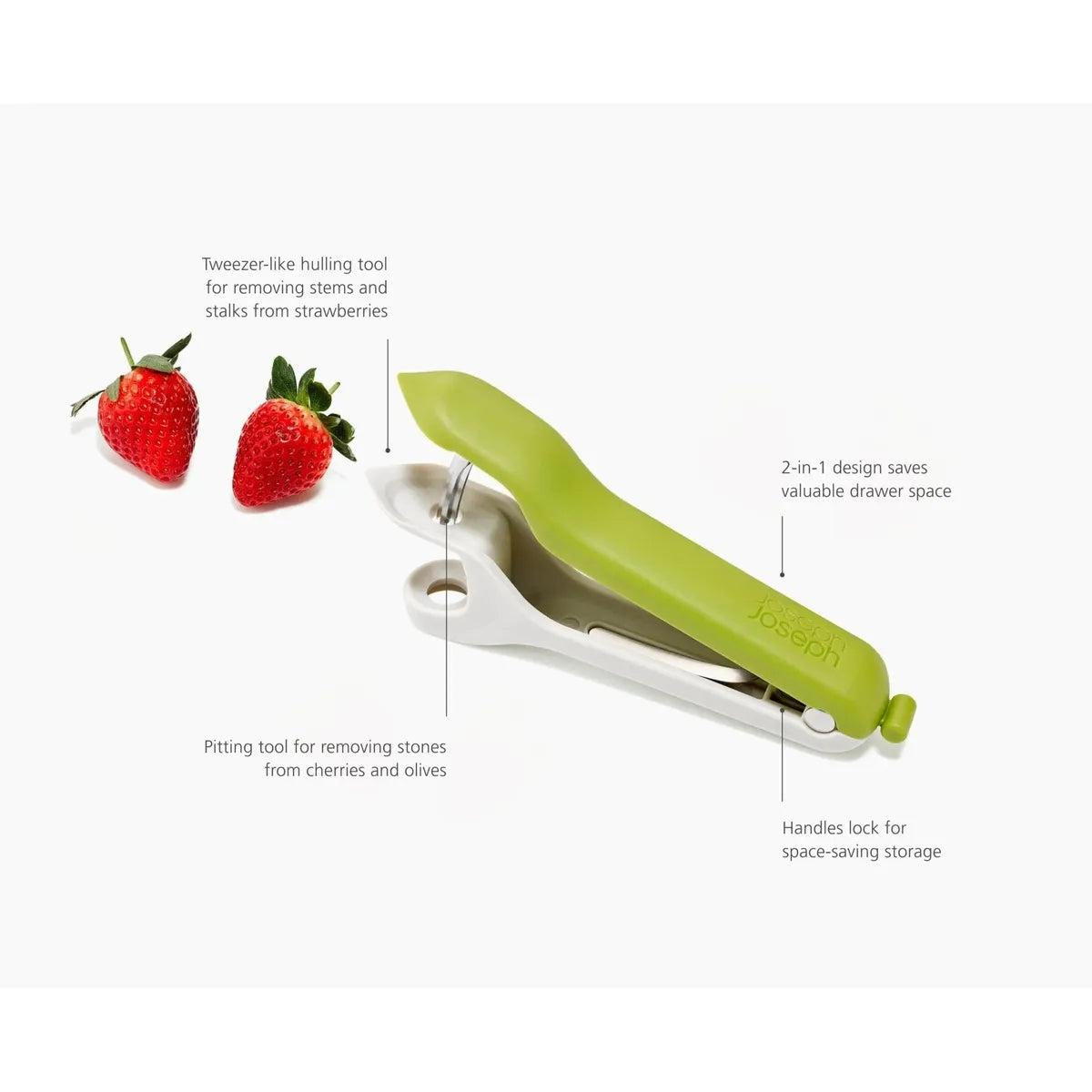 Joseph Joseph Tweezy 2-in-1 Pitter & Huller Tool