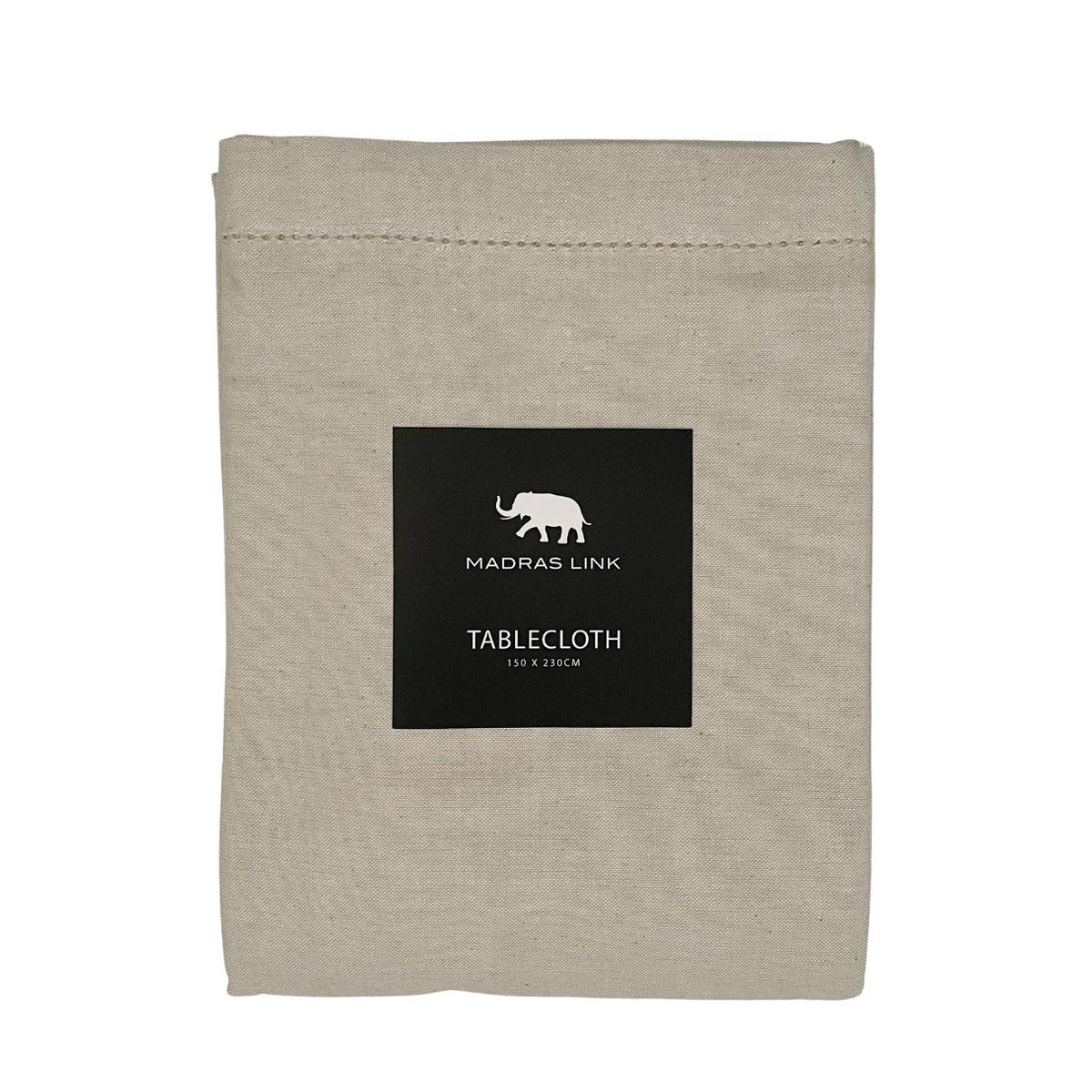 Madras Link Jetty Tablecloth Oatmeal 150×230cm | Minimax