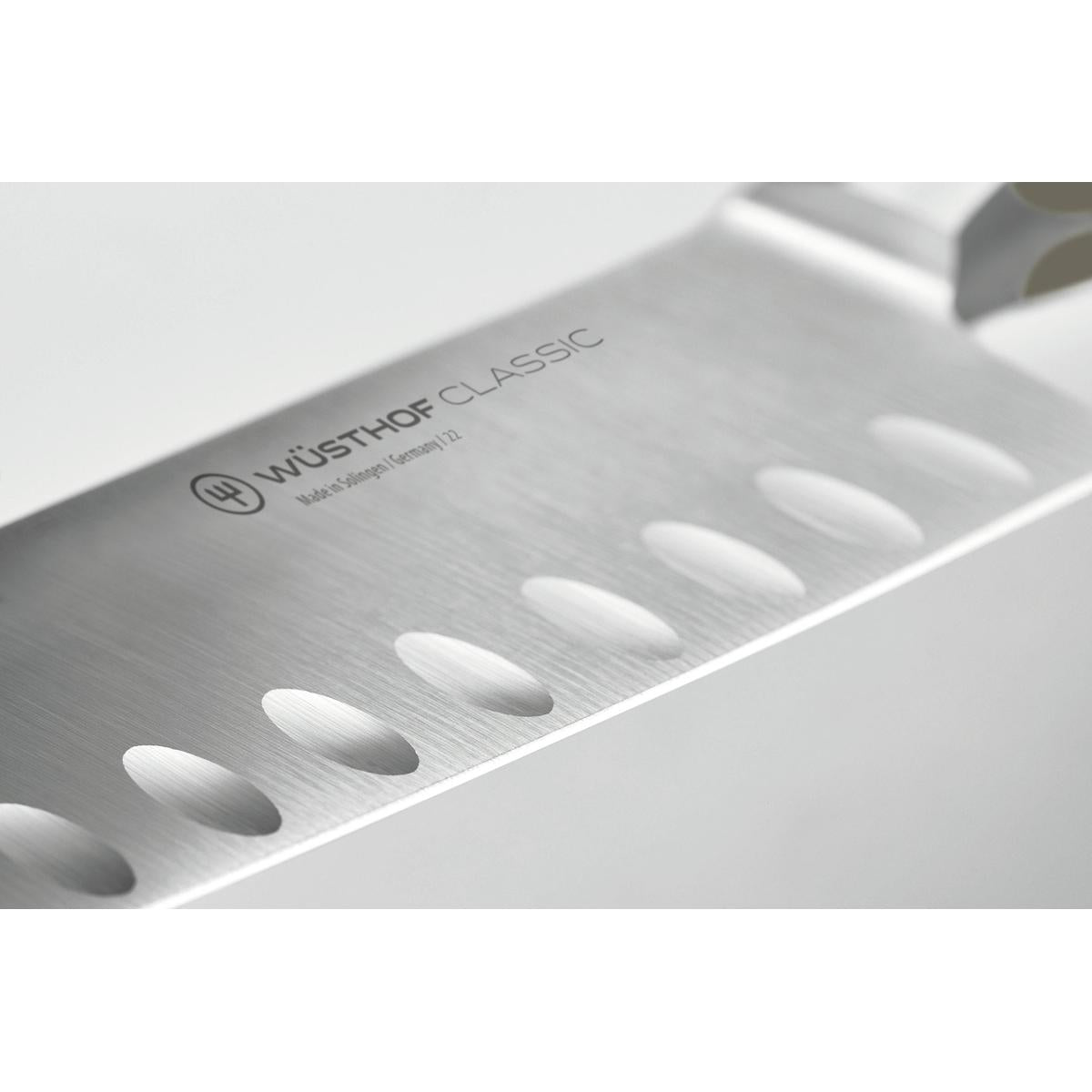 Wusthof Classic Colour Velvet Oyster Santoku Knife 17cm
