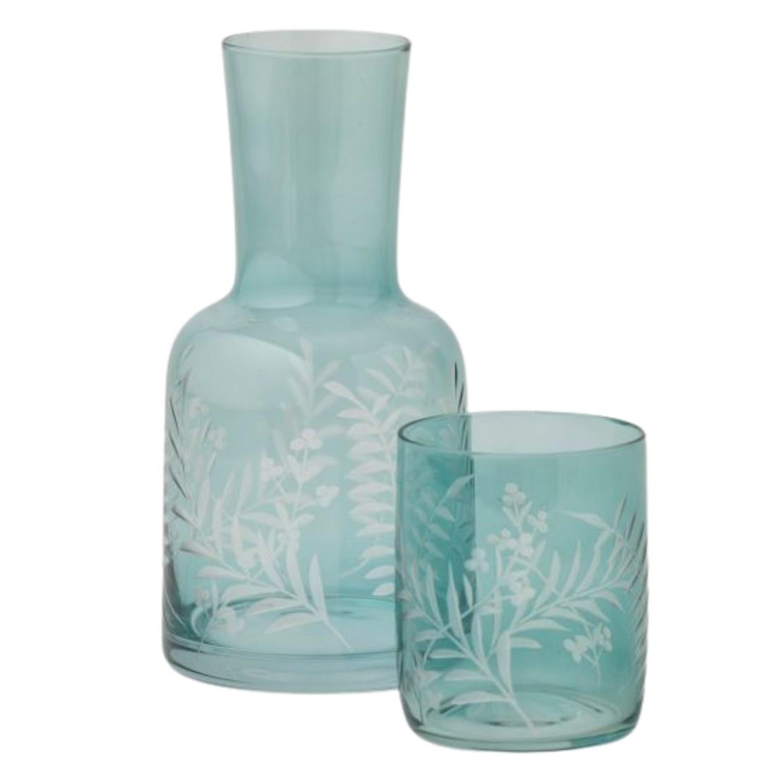 Pilbeam Living Florian Carafe Teal 770ml Set