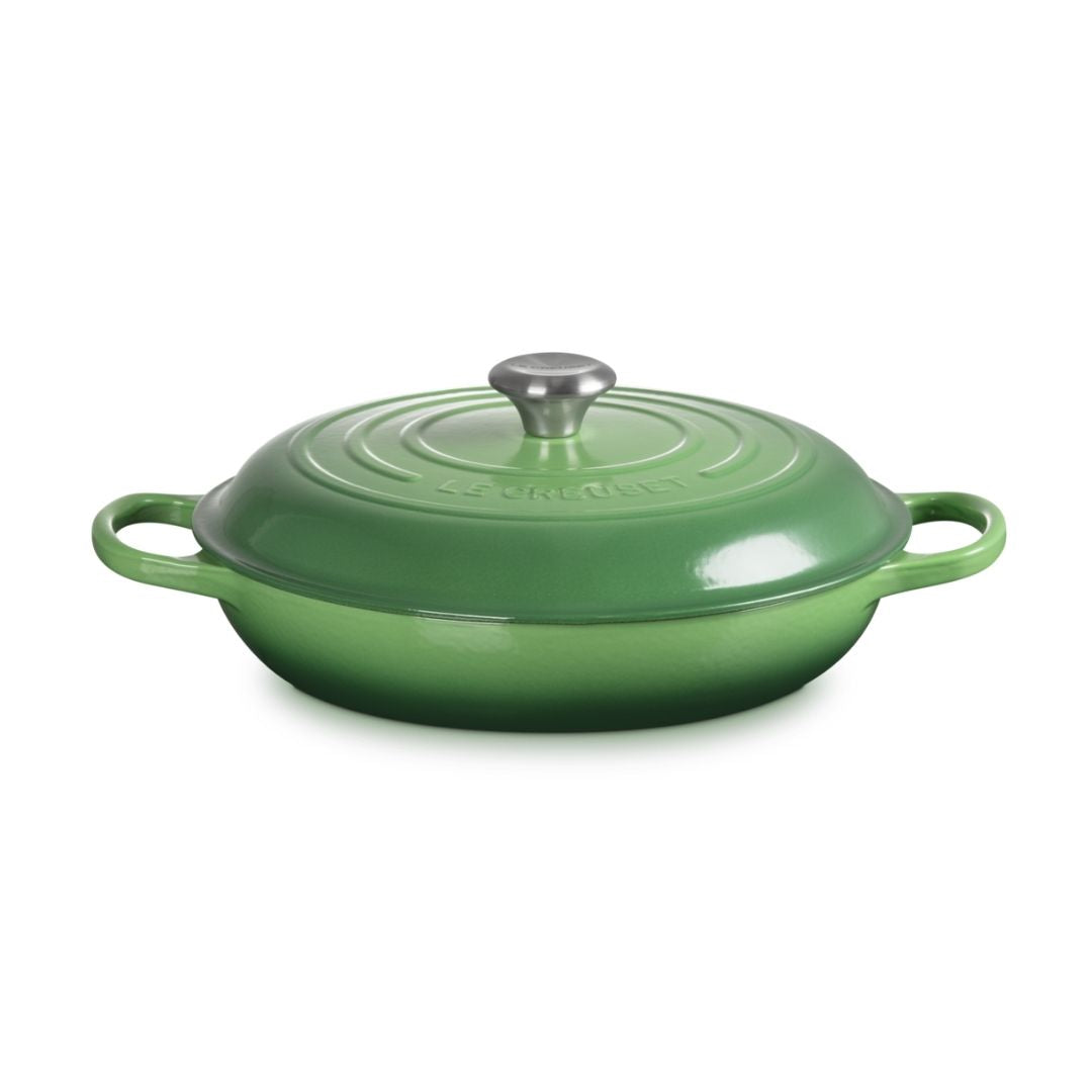 Le Creuset Signature Cast Iron Shallow Casserole Bamboo 30cm (3.5L)