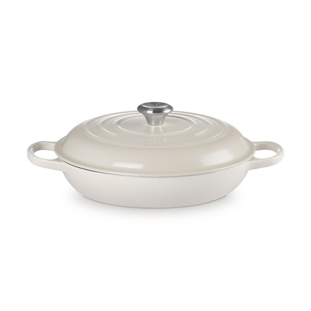Le Creuset Signature Shallow Casserole Meringue 30cm (3.5L)