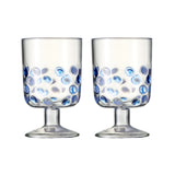Casero Dapple Wine Glass 350ml Blue (Set of 2) | Minimax