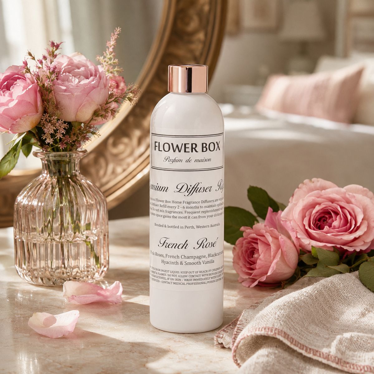 Flower Box French Rose Diffuser Refill 300ml