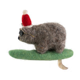 Wombat Surf Felt Decoration
