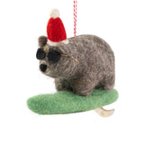 Wombat Surf Felt Decoration