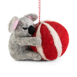 Koala Beach Ball Felt Ornament