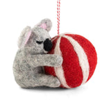 Koala Beach Ball Felt Ornament