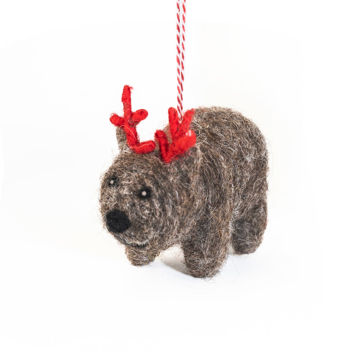Wally Wombat Felt Christmas Ornament | Minimax