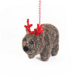 Wally Wombat Felt Christmas Ornament | Minimax