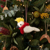 Chris Cockatoo Felt Christmas Ornament