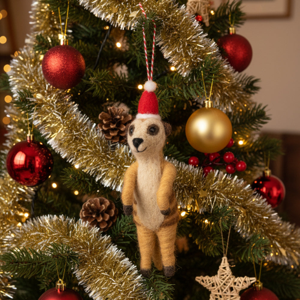Misha Meerkat Felt Decoration