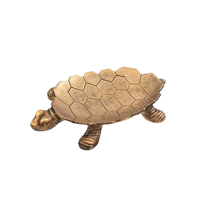 Swing Gifts Regis Pewter Tortoise Tray Gold | Minimax
