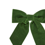 Vixen & Velvet Clip on Bow Velvet Green 15cm