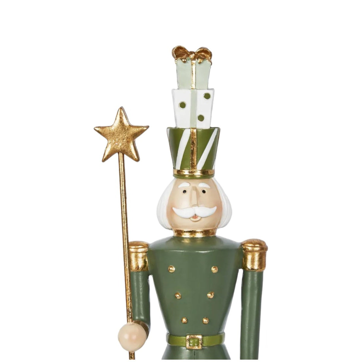 Vixen & Velvet Empere Nutcracker with Star Green 46cm | Minimax