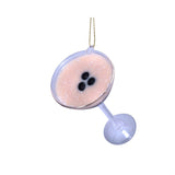 Vondels Glass Espresso Martini 9cm – festive ornament shaped like an espresso martini glass