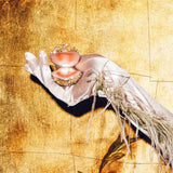 Vondels Glass Glitter Oyster Ornament 7cm – sparkling oyster shell with pearl