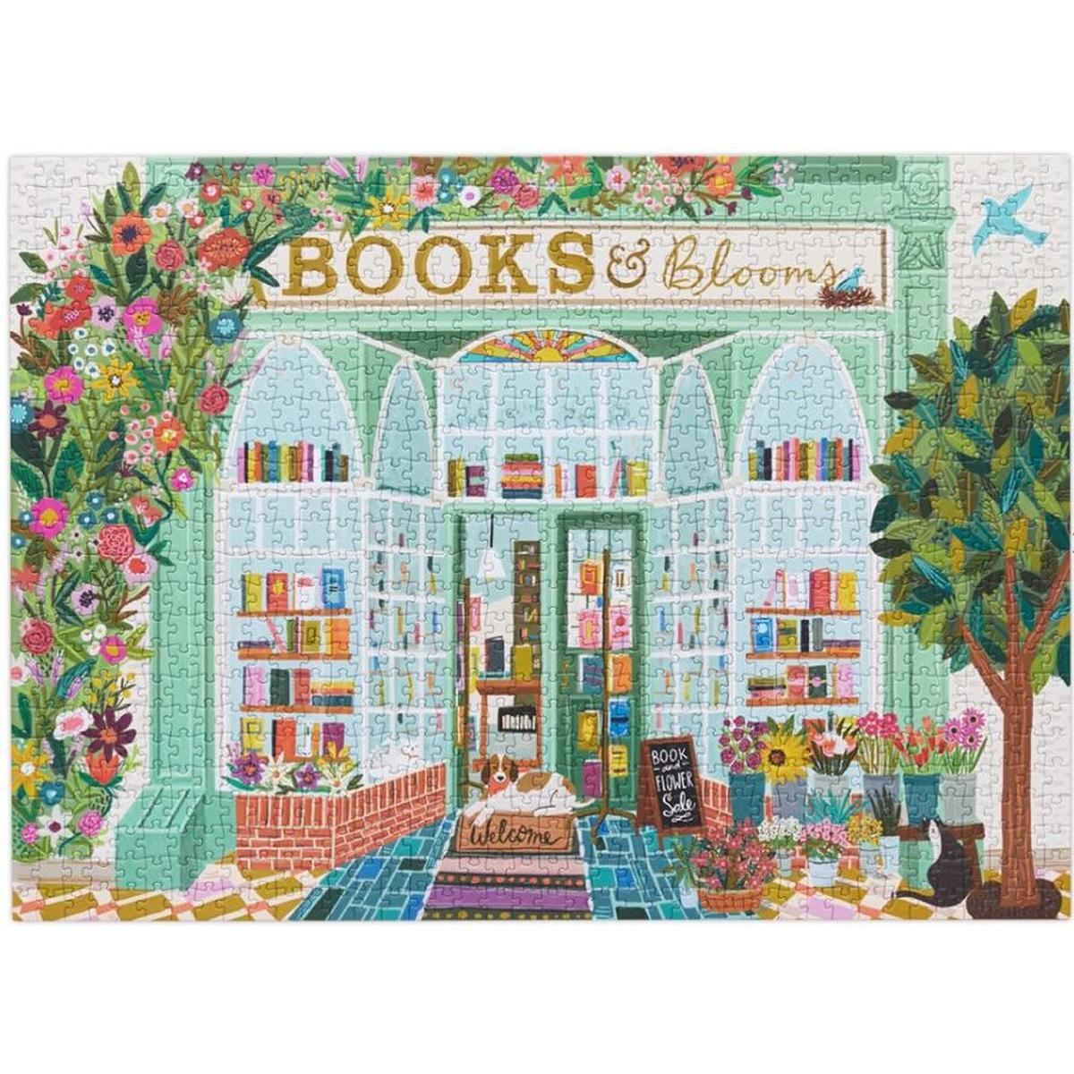 WerkShoppe Books & Blooms Puzzle 1000 Piece | Minimax