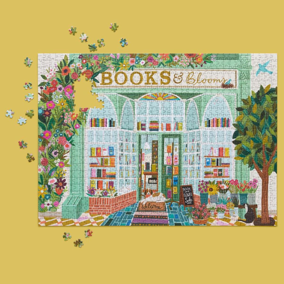 WerkShoppe Books & Blooms Puzzle 1000 Piece | Minimax