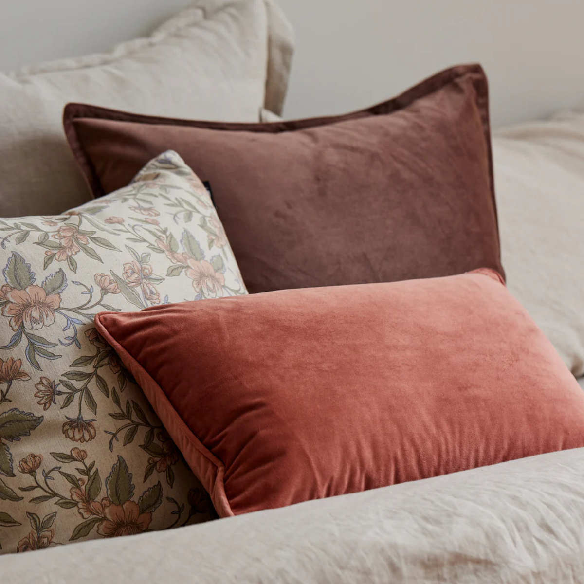 Madras Link  Mira Velvet Mocha Cushion 50cm | Minimax