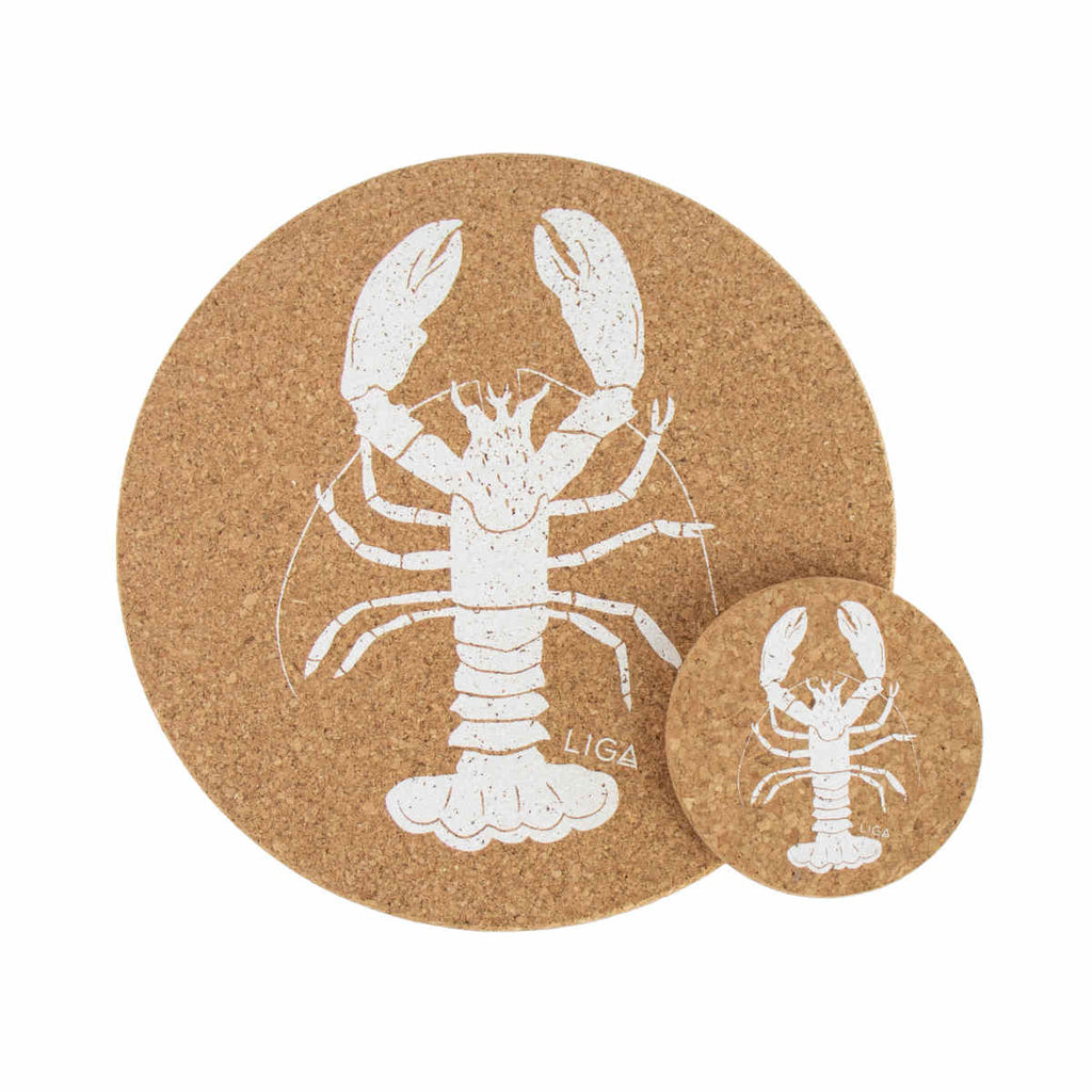 Liga Lobster Cork Placemat 25cm | Minimax