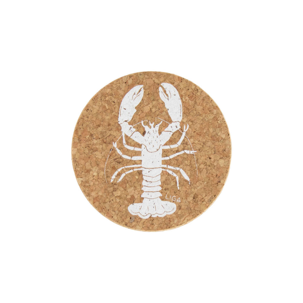 Liga Lobster Cork Coaster 10cm | Minimax