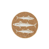 Liga Mackerel Cork Coaster 10cm | Minimax