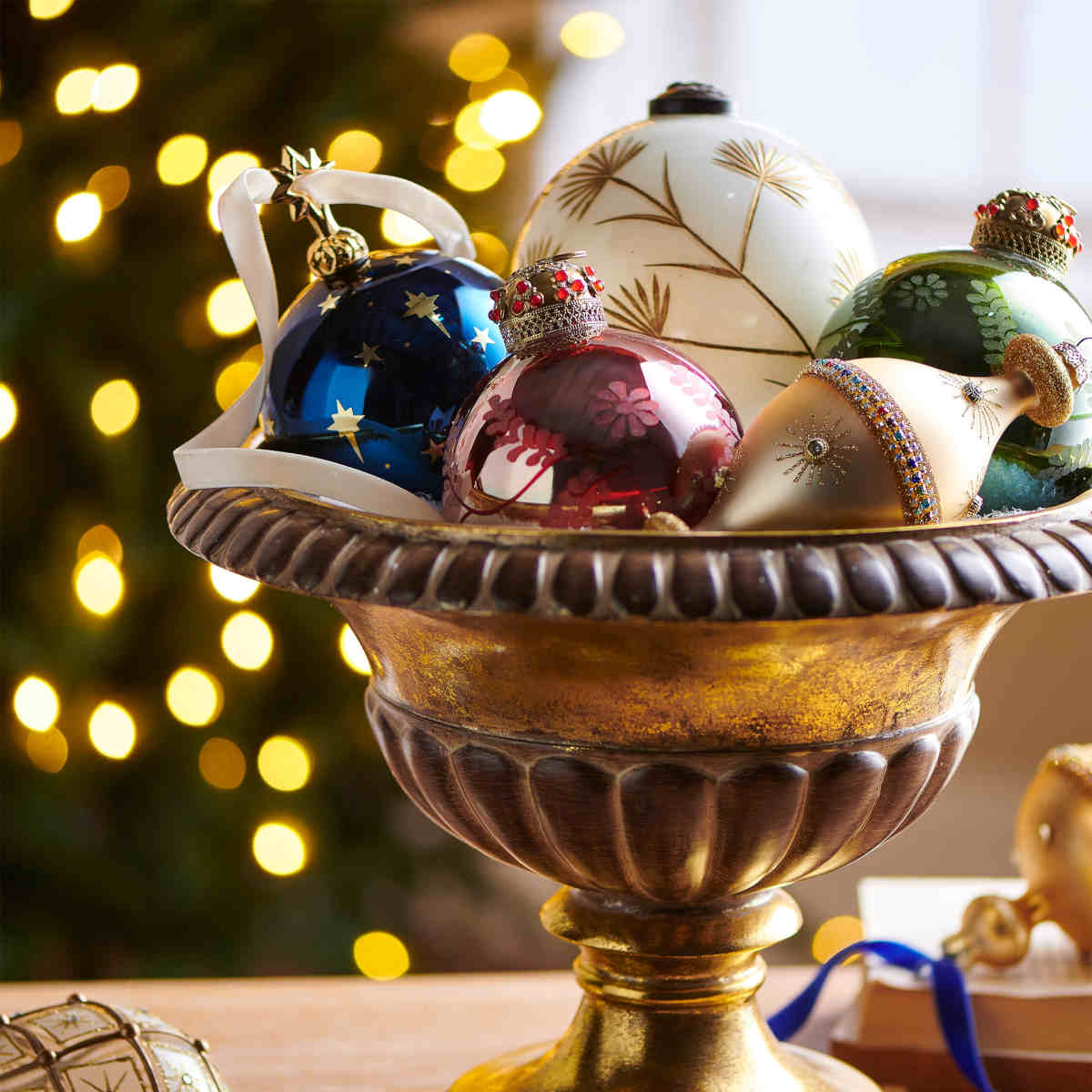 Gold Jewel Finial 2 Assorted 17cm (Price per item) | Minimax