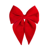 RAZ Velvet Bow Clip Red 45cm