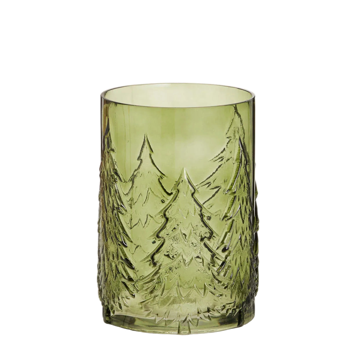 Tree Glass Hurricane Green 20cm | Minimax