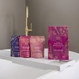 Wild Emery Indulgent Bath Salts Pack of 3 – natural bath salt pouches with essential oils for a luxurious soak.