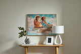 Amalfi Two Girls Wall Art Natural/Multi 60x80x3cm