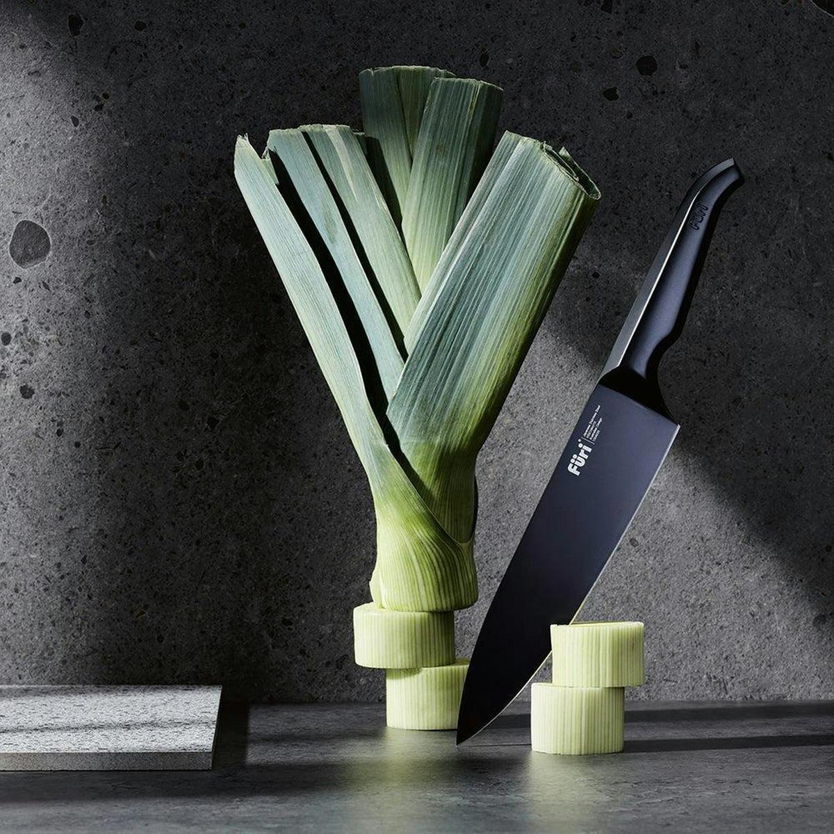 Furi Pro Jet Black Cook's Knife 20cm