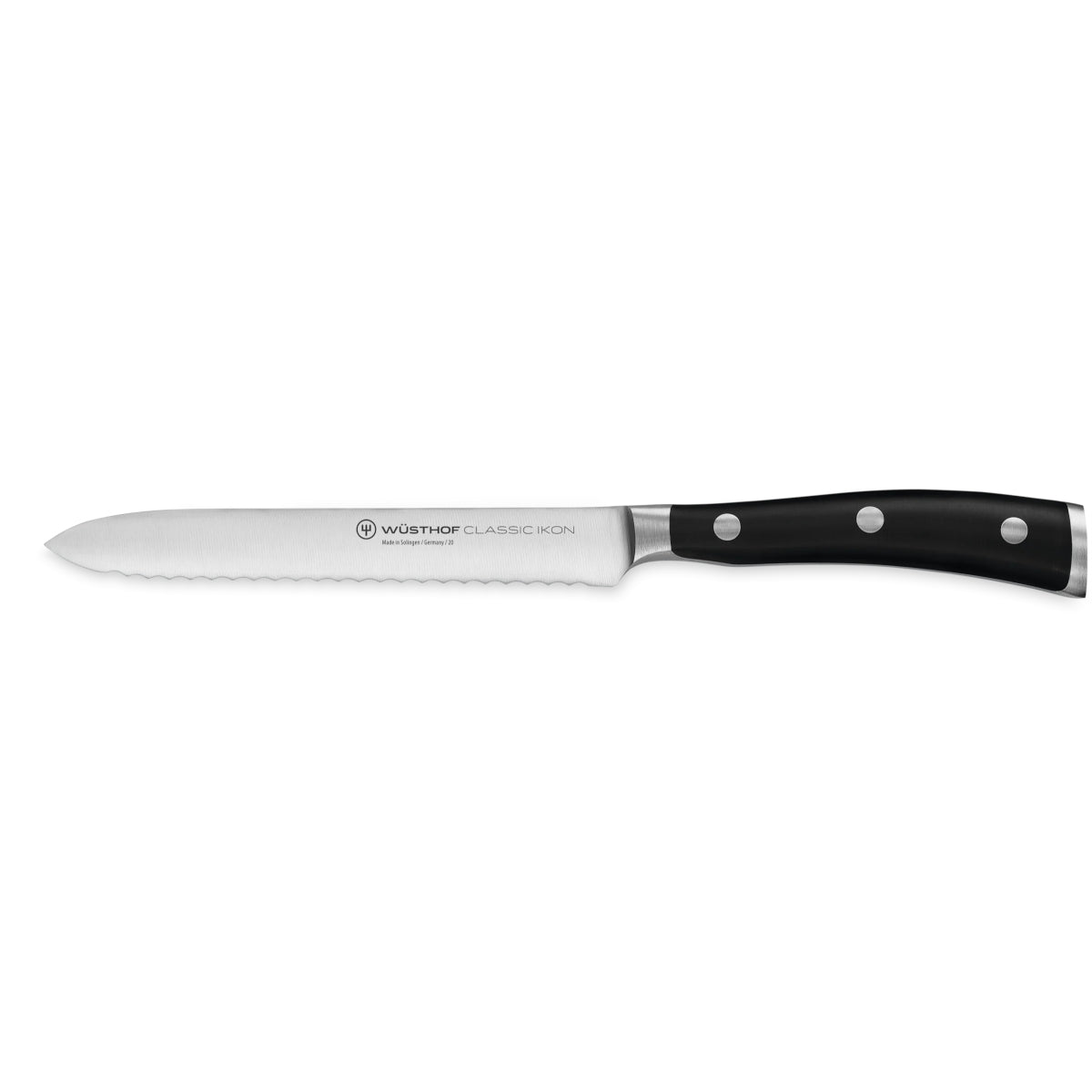 Wusthof Classic Ikon Black 7 Piece Knife Block Set | Minimax