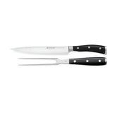 Wusthof Classic Ikon Black Classic Ikon 2 Piece Carving Set | Minimax