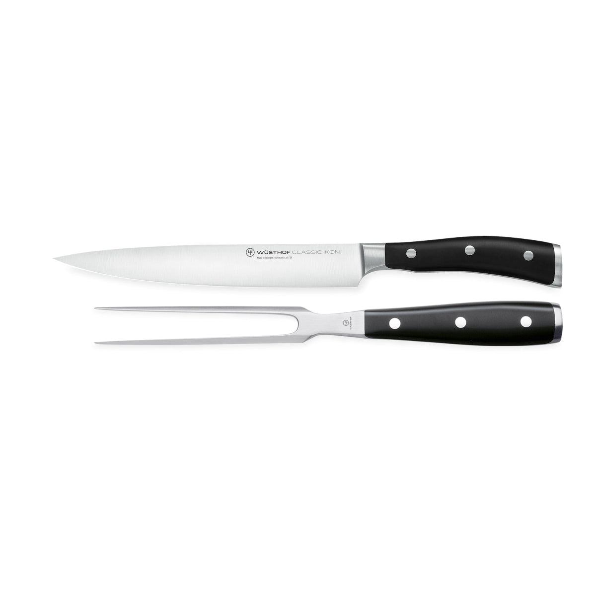 Wusthof Classic Ikon Black Classic Ikon 2 Piece Carving Set | Minimax