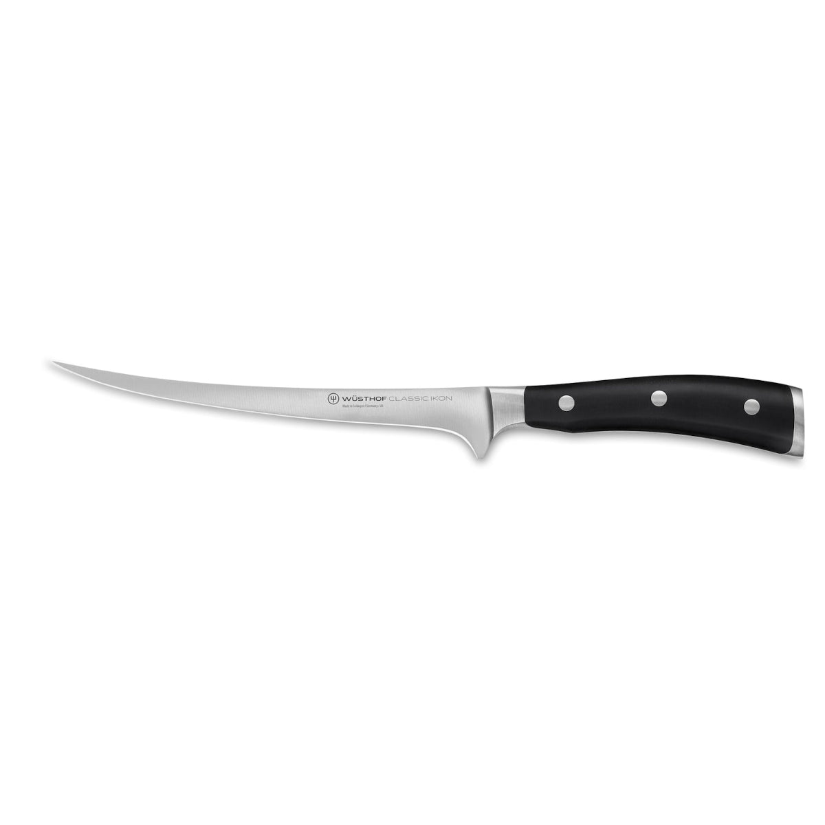 Wusthof Classic Ikon Black Fillet Knife 18cm | Minimax