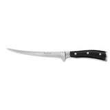 Wusthof Classic Ikon Black Fillet Knife 18cm | Minimax