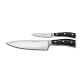 Wusthof Classic Ikon Black Knife 2 Piece Set